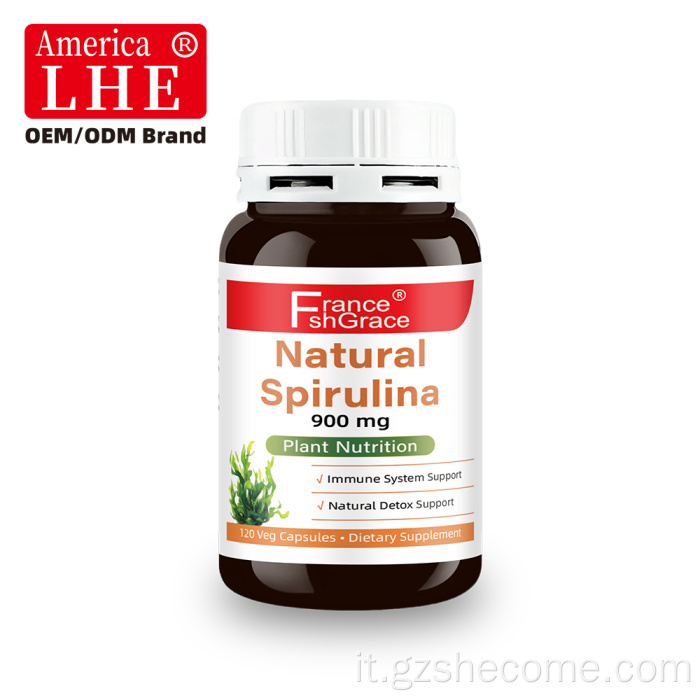 Shecome Spirulina Capsule Supporto del sistema immunitario